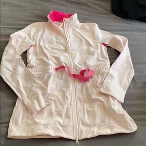 Lululemon size 10 light pink zip up